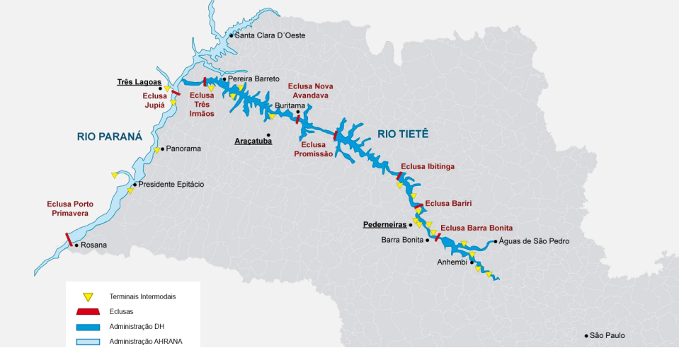 Hidrovia Tietê Paraná fotoDH