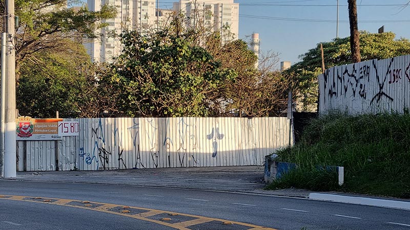 Canteiro de obras ponte Pirituba Lapa Jéssica Silva