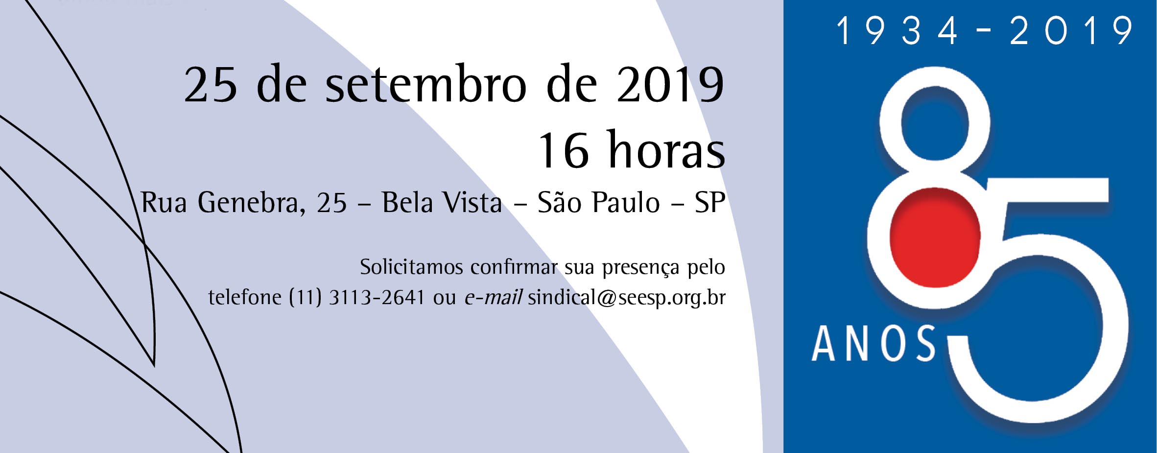 Lançamento livro 85