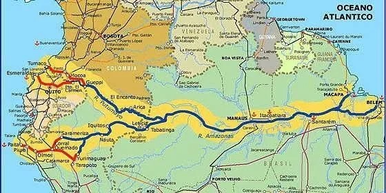 Rio Amazonas Mapa