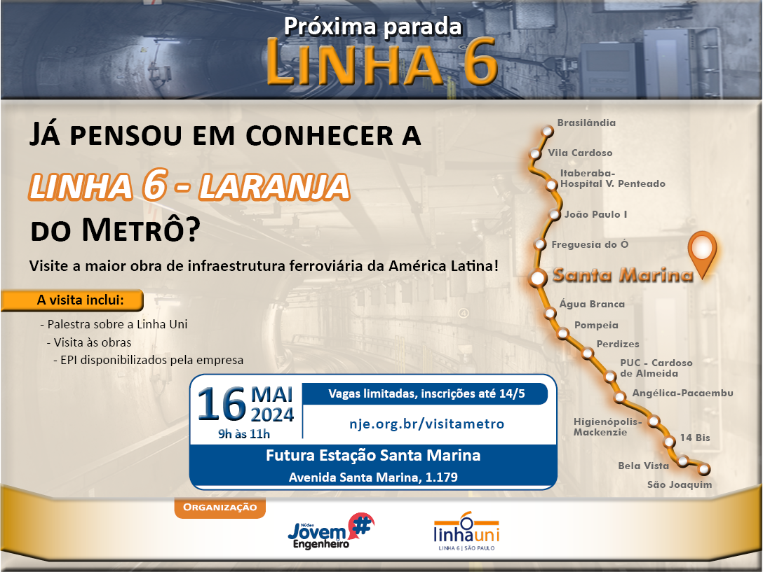 VisitaTécnica LinhaLaranja Metrô 09 05 24 News