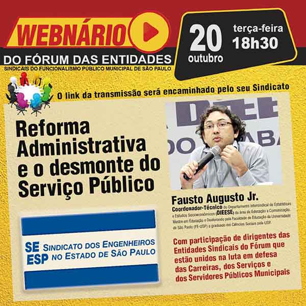 Webnário FórumSindicais 201020