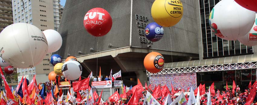 ato pelo emprego em 2016 Foto Beatriz Arruda