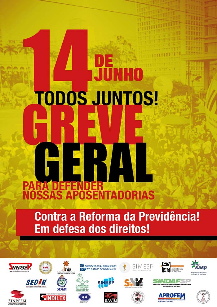 greve geral 14 de junho 2019 seesp