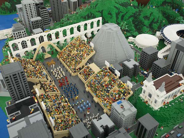 maquete lego no RJ divulgacao