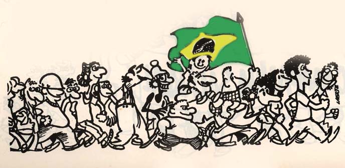 Laerte bandeira brasil