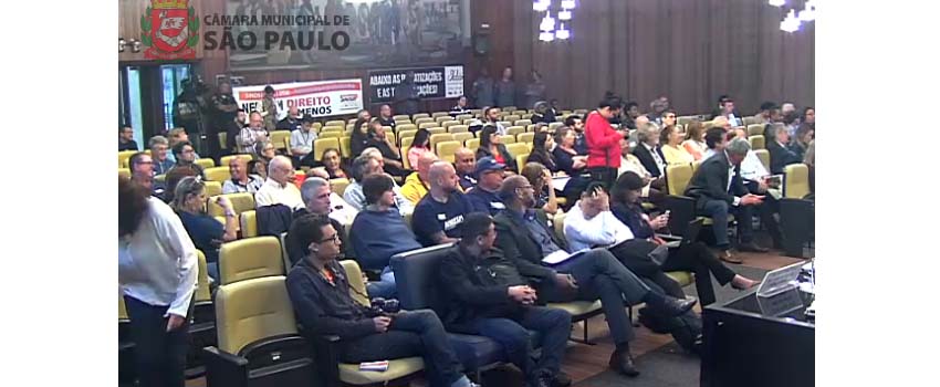 reproducao audiencia Camara Municipal SP