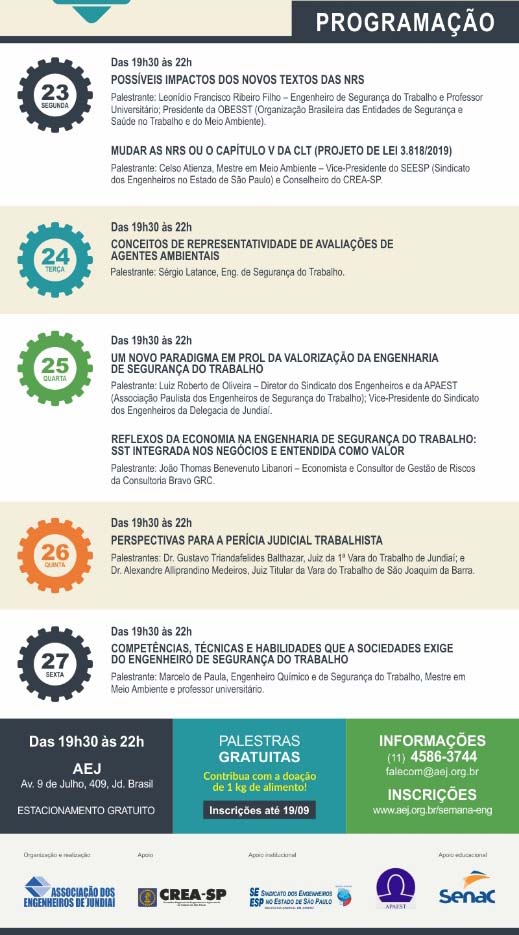 semana da engenharia jundiai programacao