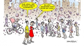 Charge do mês - Retorno às ruas
