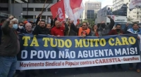 Ato na Paulista critica custo de vida e juros altos