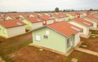 Unidades habitacionais entregues pela CDHU na cidade de Manduri, região de Sorocaba, em outubro de 2019.