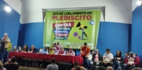 SEESP participa de lançamento de plebiscito contra as privatizações da Sabesp, Metrô e CPTM