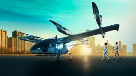 Simulação do eVTOL da Eve.