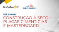 Sinduscon-SP oferece webinar "Construção a seco - placas cimentícias e masterboard"