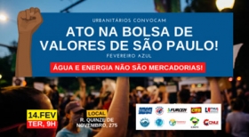 Trabalhadores protestam contra privatização da Sabesp nesta terça-feira