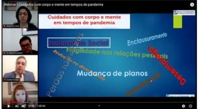 Confira como foi o webinar &quot;Cuidados com corpo e mente em tempos de pandemia&quot;