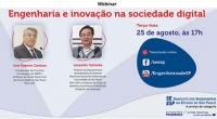 Webinar aborda "Engenharia e inovação na sociedade digital"