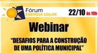 Setor de energia solar debate políticas municipais em webinar