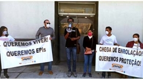 Sindicatos exigem melhores condições aos servidores nas linhas de frente
