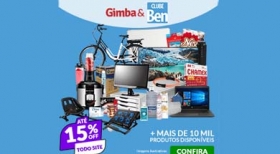 Gimba oferece desconto de até 15% em todo o site