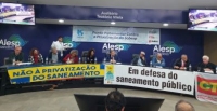 SEESP participa de lançamento da Frente Parlamentar contra a Privatização da Sabesp