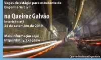 Estágio de férias na Queiroz Galvão para estudantes de engenharia civil